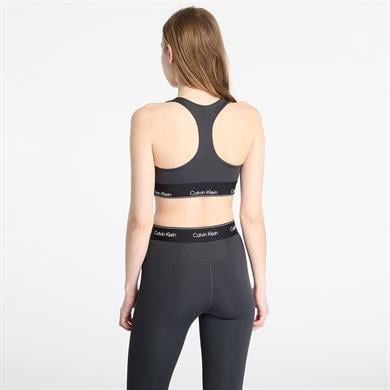 Calvin Klein Kadın Slim Fit Yuvarlak Yaka Beli Elastik Bantlı Siyah Spor Sütyen LVGWS5K138-UB1