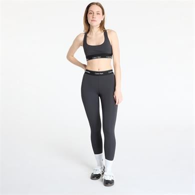 Calvin Klein Kadın Slim Fit Yuvarlak Yaka Beli Elastik Bantlı Siyah Spor Sütyen LVGWS5K138-UB1