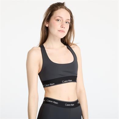 Calvin Klein Kadın Slim Fit Yuvarlak Yaka Beli Elastik Bantlı Siyah Spor Sütyen LVGWS5K138-UB1
