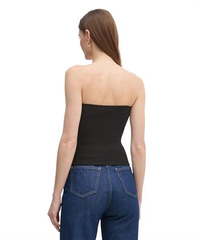 Calvin Klein Kadın Straplez Düz Model Dar Siyah Bluz J20J225310-BEH