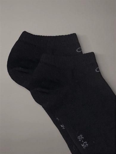 Calvin Klein Kadın Üçlü Paket Pamuklu Logo İmzalı Siyah Çorap C701234369-001