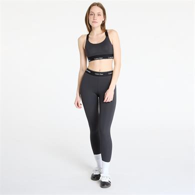 Calvin Klein Kadın Vücudu Saran Kalıp Beli Elastik Bantlı Hızlı Kuruyan Kumaş Siyah Spor Sütyen LVGWS5K137-UB1