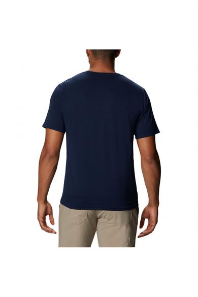 Columbia Erkek Pamuklu Marka Logolu Yazlık Günlük Kullanım Lacivert T-Shirt 1931161-464