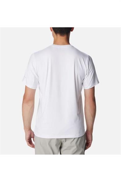 Columbia Erkek Pamuklu Marka Logolu Yazlık Günlük Kullanım Beyaz T-Shirt 2074581-100