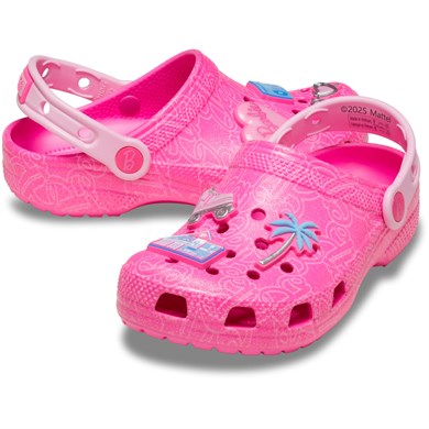 Crocs Çocuk Barbie Tasarımlı Logo İmzalı Pembe Terlik 211406-90H
