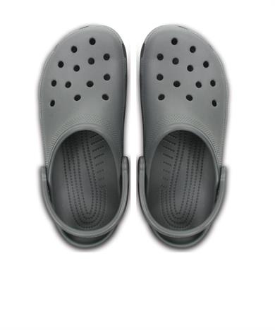Crocs Unısex Marka Logolu Rahat Günlük Kullanım Gri Terlik 10001-0DA