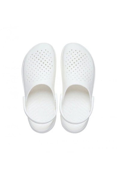 Crocs Unısex Marka Logolu Rahat Günlük Kullanım Beyaz Terlik 209964-143