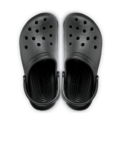Crocs UNISEX Marka Logolu Rahat Taban Siyah Terlik 10001-001