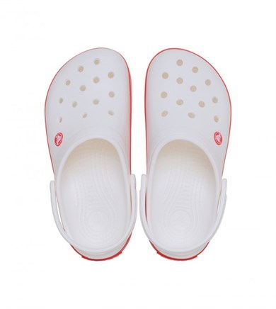 Crocs Unısex Renkli Logo Detaylı Günlük Beyaz Terlik 11016-1WF
