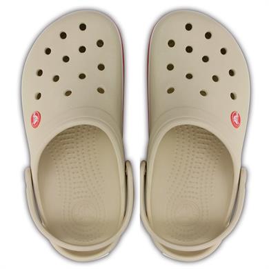 Crocs UNISEX Renkli Logo Detaylı Günlük Kum-Beyaz-Kırmızı Terlik 11016-1AS