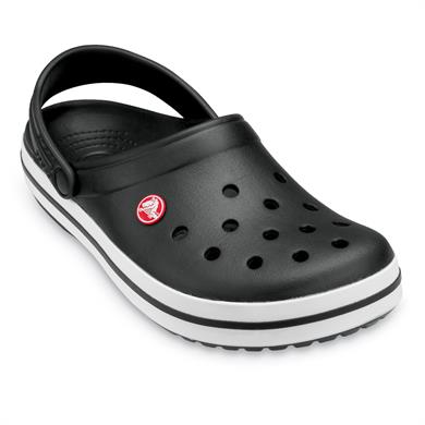 Crocs UNISEX Renkli Logo Detaylı Günlük Siyah Terlik 11016-001
