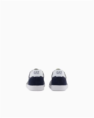 Ea7 Erkek Bağcıklı Marka Logolu Spor Stil Beyaz-Lacivert Sneaker 7X000405 AF19826-MZ069