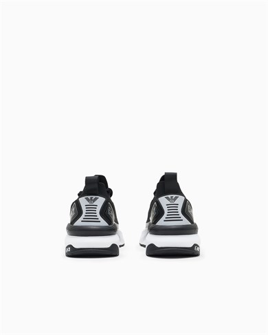 Ea7 Erkek Bağcıklı Rahat Taban Logo Detaylı Deri Günlük Siyah Sneaker 7X000343 AF18639-MC032