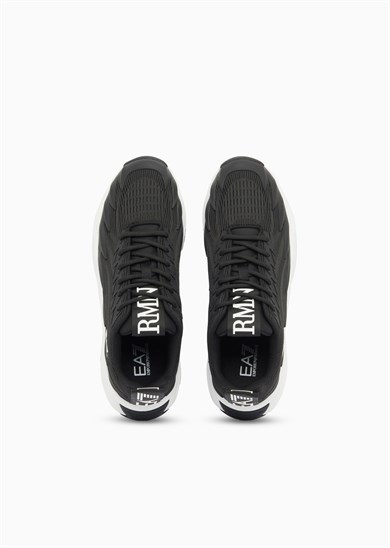 Ea7 Erkek Fileli Rahat Taban Bağlamalı Spor Siyah Sneaker 7X000304 AF18442-MC001