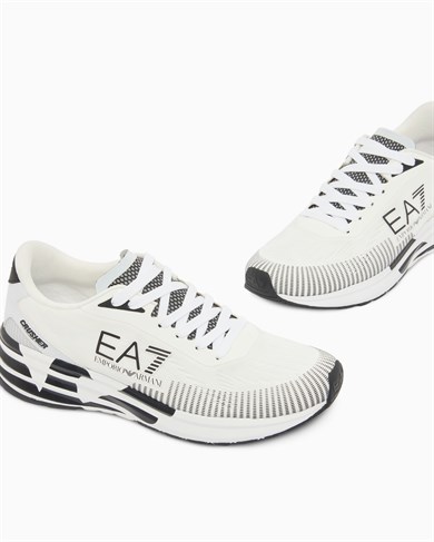 Ea7 Erkek Kalın ve Rahat Tabanlı File Detaylı Beyaz Sneaker 7X000651 AF23103-MZ021