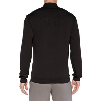 Ea7 Erkek Kapüşonlu Fermuar Kapamalı Cepli Uzun Kol Siyah Sweatshirt 6DPM82 PJZKZ-1200