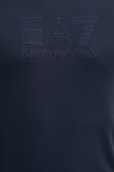 Ea7 Erkek Marka Logo Detaylı Baskılı Regular Fit Kısa Kollu Lacivert T-Shirt 6DPT71 PJUJZ-1562