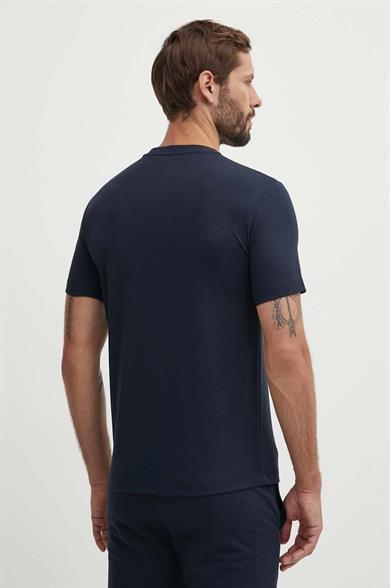 Ea7 Erkek Marka Logo Detaylı Baskılı Regular Fit Kısa Kollu Lacivert T-Shirt 6DPT71 PJUJZ-1562