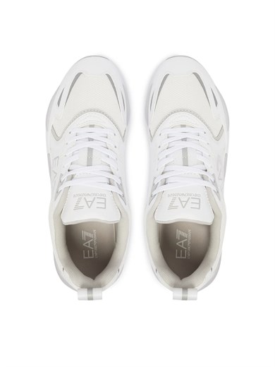 Ea7 Erkek Marka Logolu Rahat Taban Bağıcıklı Beyaz Sneaker 7X000308 AF18447-MZ533
