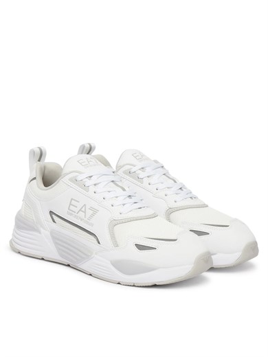 Ea7 Erkek Marka Logolu Rahat Taban Bağıcıklı Beyaz Sneaker 7X000308 AF18447-MZ533