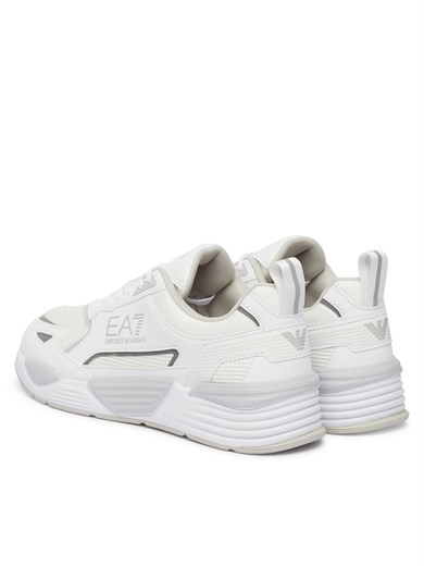 Ea7 Erkek Marka Logolu Rahat Taban Bağıcıklı Beyaz Sneaker 7X000308 AF18447-MZ533