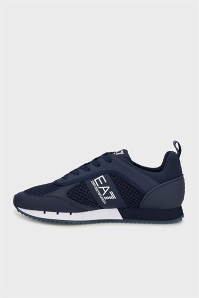 Ea7 Erkek Nefes Alabilen File Detaylı Rahat Taban Kartal Logo Motifli Lacivert Sneaker 7X000334 AF18610-MB198