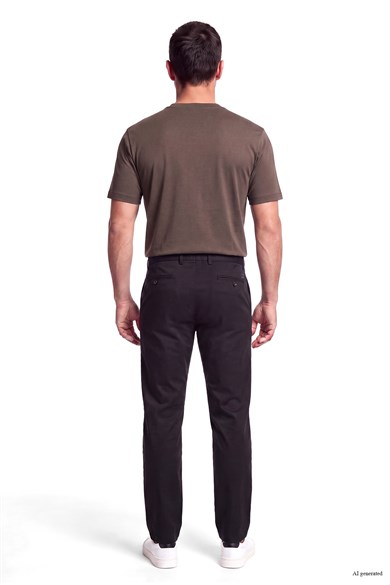 Ea7 Erkek Normal Kalıp Yuvarlak Yakalı Logo Basklı Kısa Kollu Kahverengi T-Shirt 7M002238 AF13739-U6027