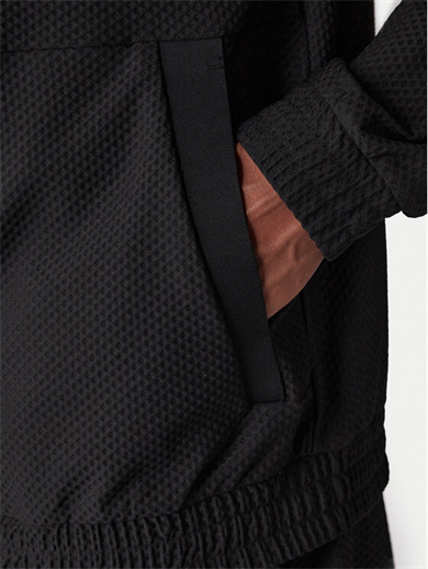 Ea7 Erkek Normal Kesim Dik Yakalı Fermuarlı Uzun Kollu Siyah Sweatshirt 7M001338 AF21099-UC001
