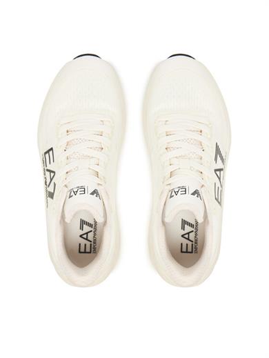 Ea7 Erkek Rahat ve Yüksek Taban Nefes Alabilen Üst Yüzeyli Beyaz-Siyah Sneaker X8X245 XK442-MZ212