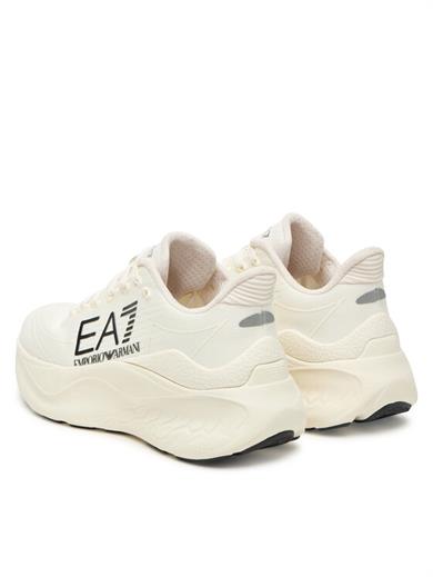 Ea7 Erkek Rahat ve Yüksek Taban Nefes Alabilen Üst Yüzeyli Beyaz-Siyah Sneaker X8X245 XK442-MZ212