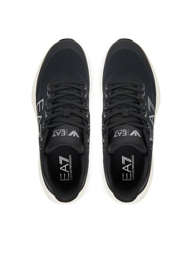Ea7 Erkek Rahat ve Yüksek Taban Nefes Alabilen Üst Yüzeyli Beyaz-Siyah Sneaker X8X245 XK442-MZ210