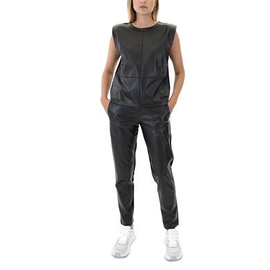 Ea7 Kadın Kolsuz Rahat Kesim Şık Siyah T-Shirt 6DTH60 TJZOZ-1200
