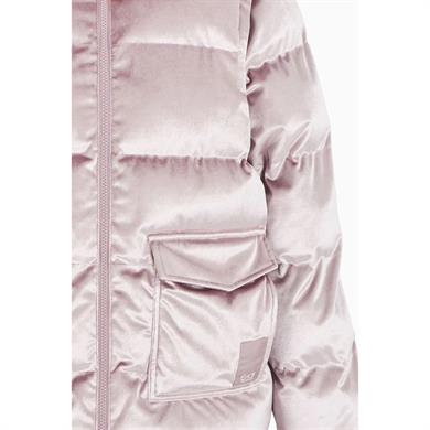 Ea7 Kadın Parlak Görünümlü Dik Yaka Cep Detaylı Pembe Ceket 6DTB06 TNGBZ-1341