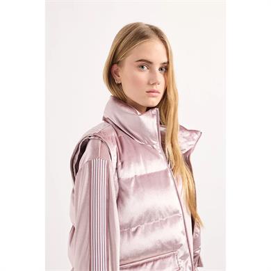 Ea7 Kadın Parlak Görünümlü Dik Yaka Cep Detaylı Pembe Ceket 6DTB06 TNGBZ-1341