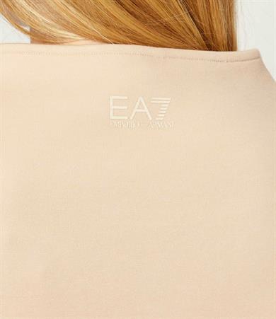 Ea7 Kadın Regular Fit Dik Yaka Uzun Kollu Bej Sweatshirt 7W000524 AF13151-U1046