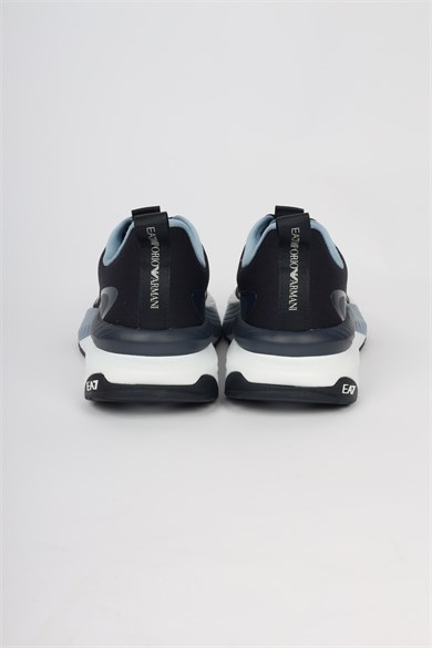 Ea7 Unısex Rahat Taban Düşük Bilekli Logo Detaylı Lacivert Sneaker 7X000603 AF22914-MZ869