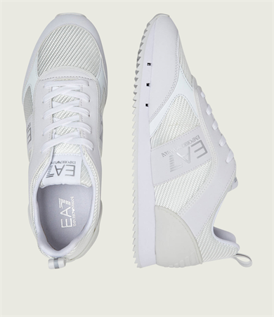 Ea7 Unısex Rahat Taban Nefes Alabilen File Detaylı Kartal Motifli Beyaz Sneaker 7X000337 AF18613-M0196