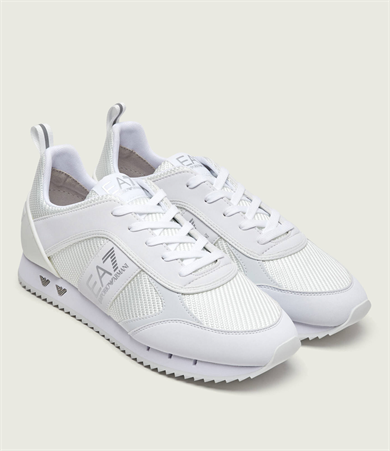 Ea7 Unısex Rahat Taban Nefes Alabilen File Detaylı Kartal Motifli Beyaz Sneaker 7X000337 AF18613-M0196