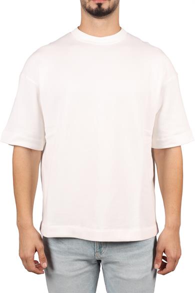 Emporıo Armani Erkek %100 Pamuklu Logolu Kısa Kollu Beyaz T-Shirt 3R1TBY 1JFBZ-0101