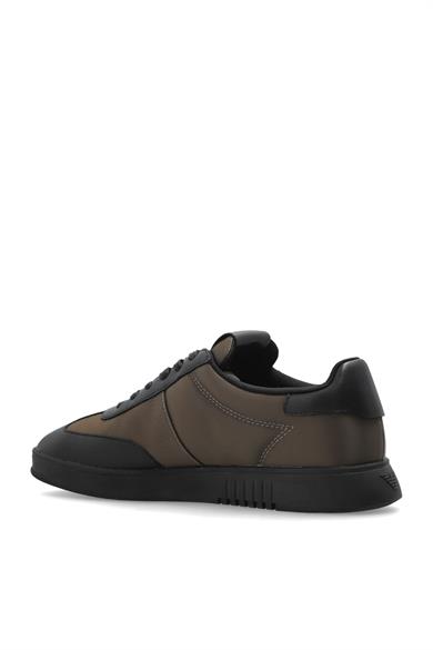 Emporıo Armani Erkek Bağcıklı Bağlama Yuvarlak Burun Deri Rahat Taban Kahverengi Sneaker EM003062 AF18210-M7080