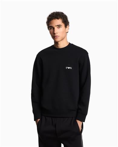 Emporio Armani Emporıo Armani Erkek Bisiklet Yaka Uzun Kol Pamuklu Regular Fit Siyah Sweatshirt EM002919 AF10013-UC001