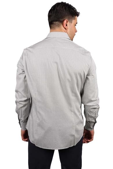 Emporıo Armani Erkek Desenli Uzun Kollu Gömlek Yakalı Günlük Beyaz1 Gömlek 6L1C86 1NMVZ-F143