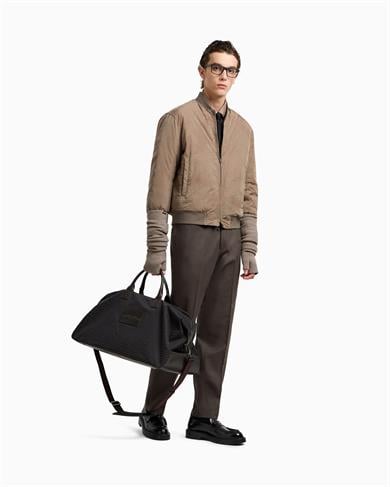 Emporio Armani Emporıo Armani Erkek Dik Yaka Uzun Kol Emporio Armani Yazı Detaylı Fermuarlı Çift Taraflı Kahverengi Ceket EM003783 AF19870-F6139
