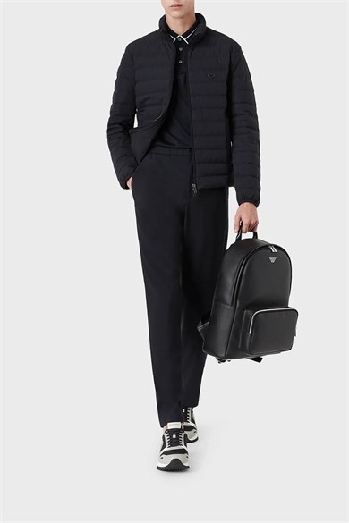 Emporıo Armani Erkek Dik Yaka Cepli Şişme Lacivert Ceket 8N1BQ2 1NLRZ-0920