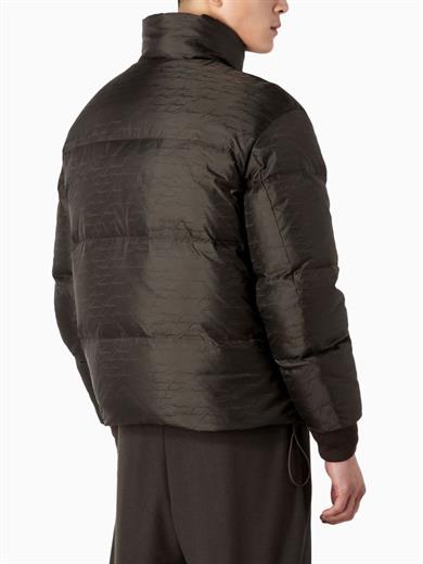 Emporıo Armani Erkek Dokuma Kumaş Dik Yaka Fermuarlı F556 Kahverengi Mont 6R1B65 1NVSZ-F556