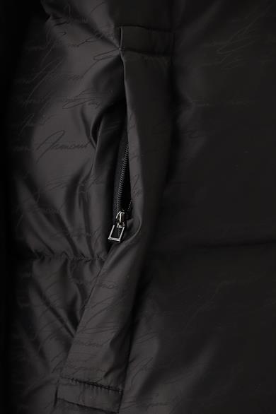 Emporıo Armani Erkek Dokuma Kumaş Dik Yaka Fermuarlı Siyah Mont 6R1B65 1NVSZ-F091