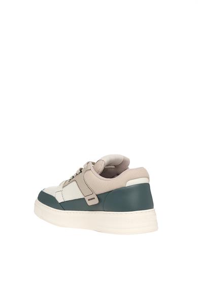 Emporıo Armani Erkek Düz Taban Kırmızı İşaret Ve Kalp Desenli Çok Renkli Sneaker X4X688 XR333-U568