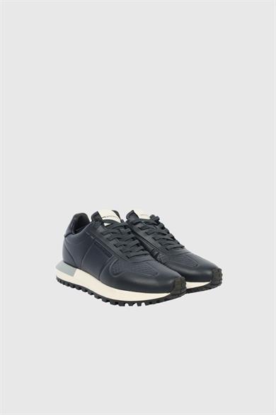 Emporıo Armani Erkek Kaydırmaz Yüksek Rahat Taban Süet Lacivert Sneaker EM003740 AF19726-MB007