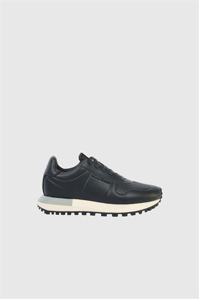 Emporıo Armani Erkek Kaydırmaz Yüksek Rahat Taban Süet Lacivert Sneaker EM003740 AF19726-MB007