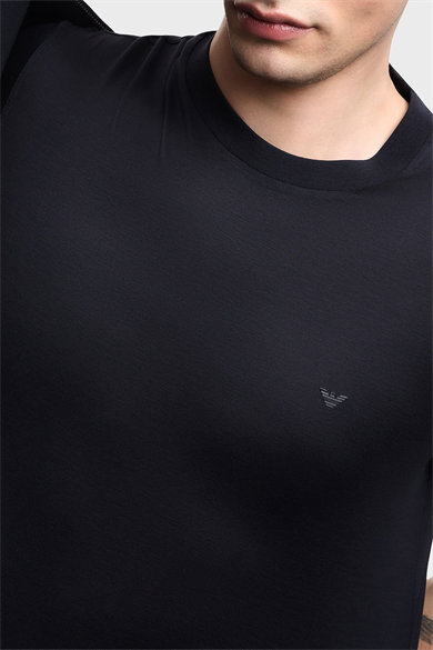 Emporıo Armani Erkek Kısa Kol Bisiklet Yaka Regular Fit Lacivert T-Shirt EM005491 AF24839-UB118